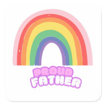 Trotse Vader Regenboog Vader Vaderdag
