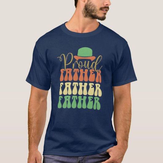 Trotse Vader retro T-shirt (Voorkant)