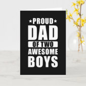 Trotse vader twee zonen kaart (Gele Bloem)