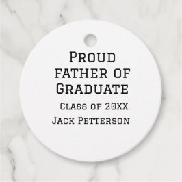 Trotse vader van afstuderen klasse van 20XX voeg n Bedankjes Labels