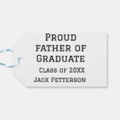 Trotse vader van afstuderen klasse van 20XX voeg n Cadeaulabel (Achterkant Horizontaal)