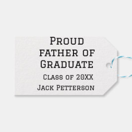 Trotse vader van afstuderen klasse van 20XX voeg n Cadeaulabel