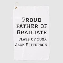 Trotse vader van afstuderen klasse van 20XX voeg n Golfhanddoek