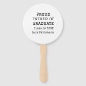 Trotse vader van afstuderen klasse van 20XX voeg n Handwaaier (Achterkant)