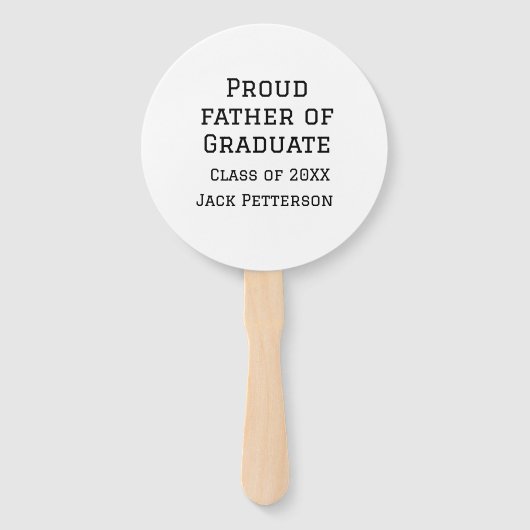 Trotse vader van afstuderen klasse van 20XX voeg n Handwaaier (Achterkant)