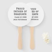 Trotse vader van afstuderen klasse van 20XX voeg n Handwaaier (Voorkant en achterkant)
