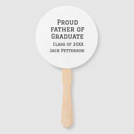 Trotse vader van afstuderen klasse van 20XX voeg n Handwaaier