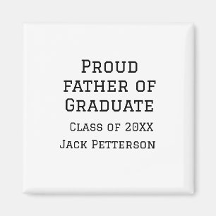 Trotse vader van afstuderen klasse van 20XX voeg n Magneet