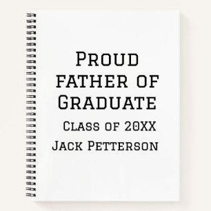 Trotse vader van afstuderen klasse van 20XX voeg n Notitieboek