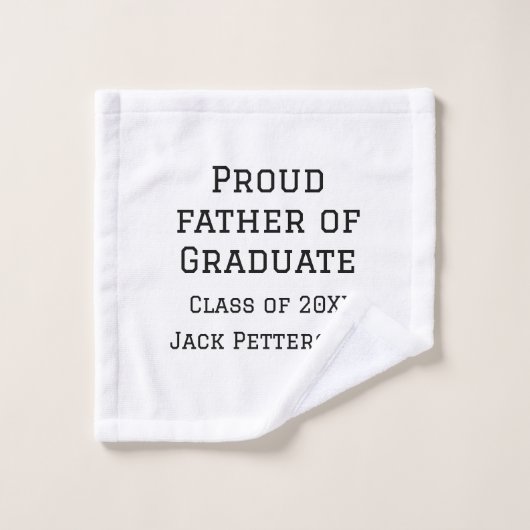 Trotse vader van afstuderen klasse van 20XX voeg n Washandje (Wasdoekje)