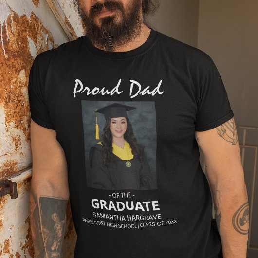 Trotse Vader Van De Afgestudeerde | Foto T-shirt
