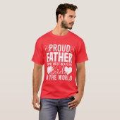 Trotse vader van de mooiste bruid grappig t-shirt (Voorkant volledig)