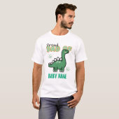 Trotse vader van de naam van je jongen of meisje t-shirt (Voorkant volledig)