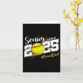 Trotse vader van een 2025 senior softll Afstuderen Kaart (Gele Bloem)