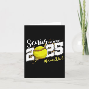 Trotse vader van een 2025 senior softll Afstuderen Kaart