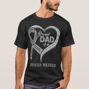 Trotse vader van een Afasia krijger T-shirt