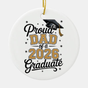 Trotse Vader Van Een Afgestudeerde In 2026 Gouden Keramisch Ornament