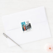 Trotse vader van een afgestudeerde vierkante sticker (Envelop)