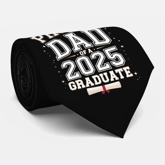 Trotse vader van een Afstuderen Afstuderen uit 202 Stropdas (Opgerold)