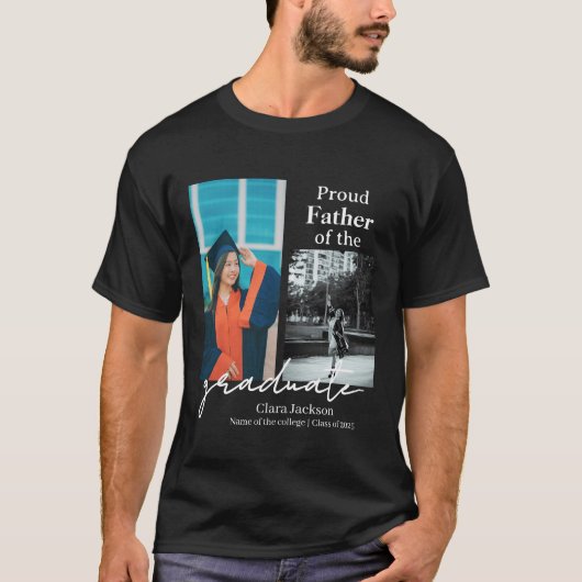 Trotse vader van een afstuderen t-shirt (Voorkant)