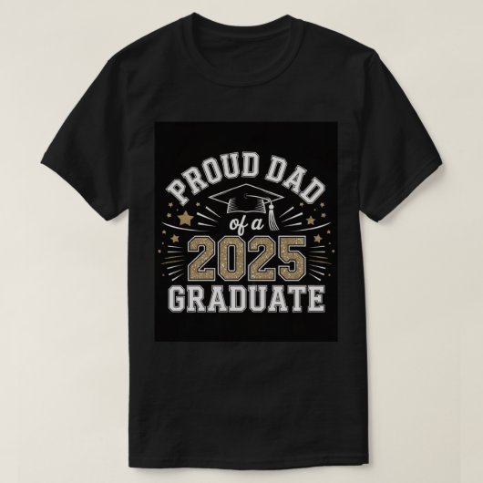 Trotse vader van een Afstuderen T-shirt uit 2025 (Design voorkant)