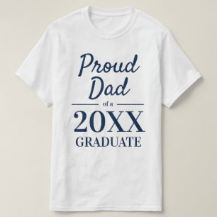Trotse vader van een afstuderen typografie uit 202 t-shirt