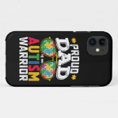 Trotse vader van een autisme krijger familie Case-Mate iPhone case (Achterkant (horizontaal))