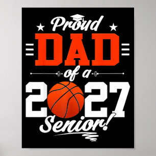 Trotse vader van een basketbal eindexamenklas 2026 poster