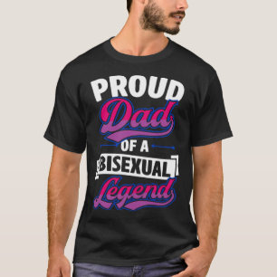Trotse vader van een biseksuele legende schattig b t-shirt