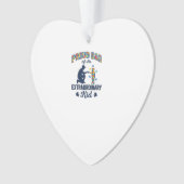 Trotse vader van een buitengewoon kind autisme vec ornament (voorkant)