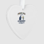 Trotse vader van een buitengewoon kind autisme vec ornament (voorkant)