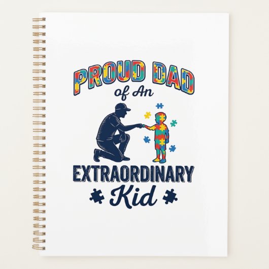 Trotse vader van een buitengewoon kind autisme vec planner (Voorkant)