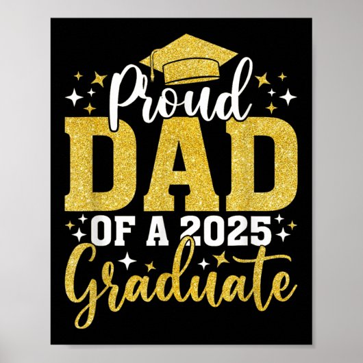 Trotse vader van een CL van 2025 Afstuderen Senior Poster (Voorkant)