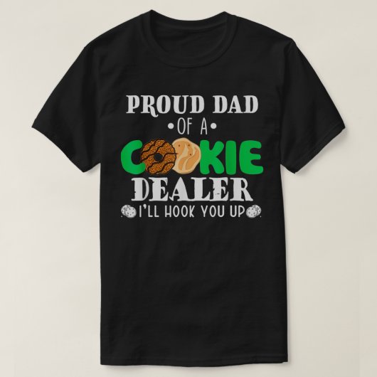 Trotse vader van een Cookie Dealer Troop Leader Ve T-shirt (Design voorkant)