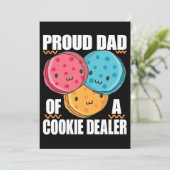 Trotse vader van een Cookie Dealer voor Meisjes Sc Kaart (Staand voorkant)