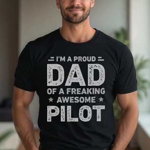 Trotse vader van een freaking Geweldige piloot Pap T-shirt