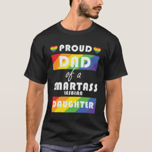 Trotse vader van een lesbische dochter LGBT Pride T-shirt