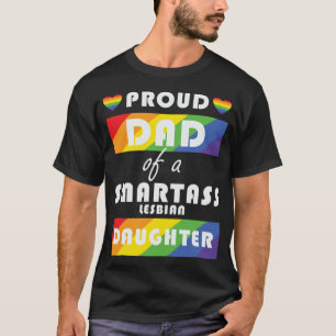 Trotse vader van een lesbische dochter LGBT Pride T-shirt