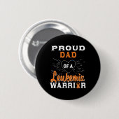 Trotse vader van een leukemie krijger bewustzijn ronde button 5,7 cm (Voorkant /achterkant)