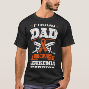 Trotse vader van een leukemie krijger papa bewustz t-shirt