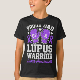 Trotse vader van een lupus krijger strijder bewust t-shirt