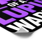 Trotse vader van een lupus krijger vechter sle bew poster (Hoek)