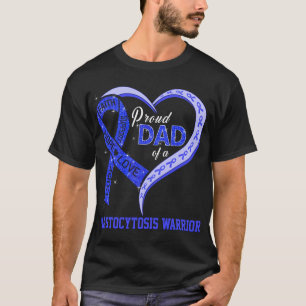 Trotse vader van een mastocytose krijger t-shirt