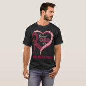 Trotse vader van een multipel myeloom krijger t-shirt (Voorkant volledig)