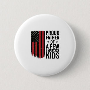 Trotse Vader van een paar Bijdehante Kinderen Patr Ronde Button 5,7 Cm