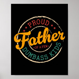 Trotse vader van een paar domme Kinder grappige  g Poster