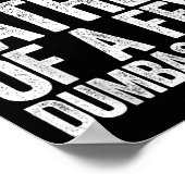 Trotse vader van een paar domme Kinder Shirt grapp Poster (Hoek)