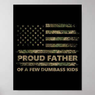 Trotse vader van een paar kinderen grappige vaderd poster
