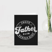 Trotse vader van een paar slechte Kinder Funny Fat Kaart (Voorkant)