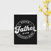 Trotse vader van een paar slechte Kinder Funny Fat Kaart (Gele Bloem)